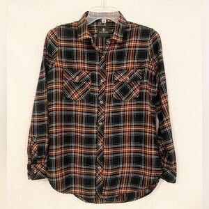 Volcom Men’s Flannel Plaid Button-Up Shirt size XS (0/2)